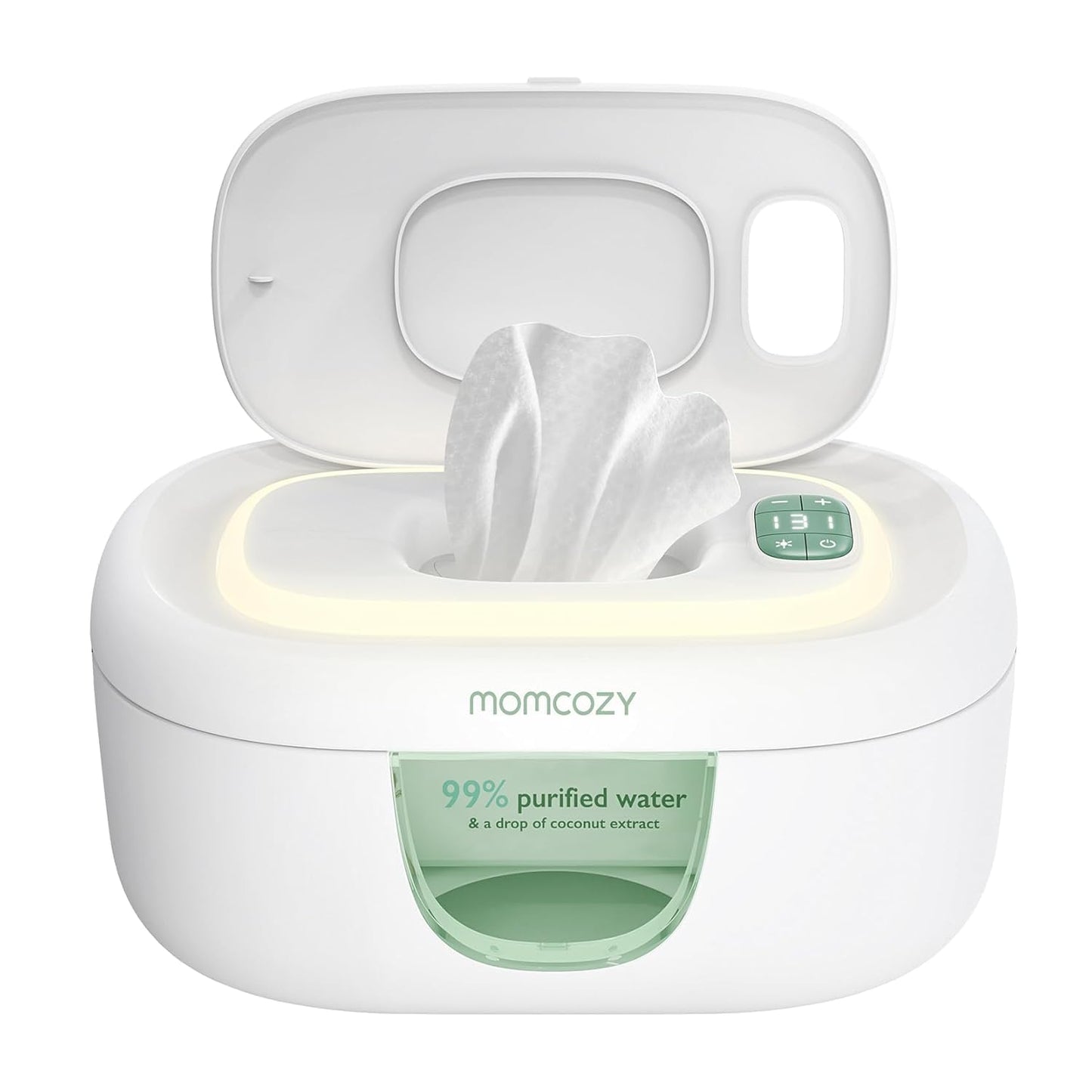 Momcozy Baby Wipe Warmer | Fast & Even Heating, Large Capacity, 4 Temp Settings, Night Light