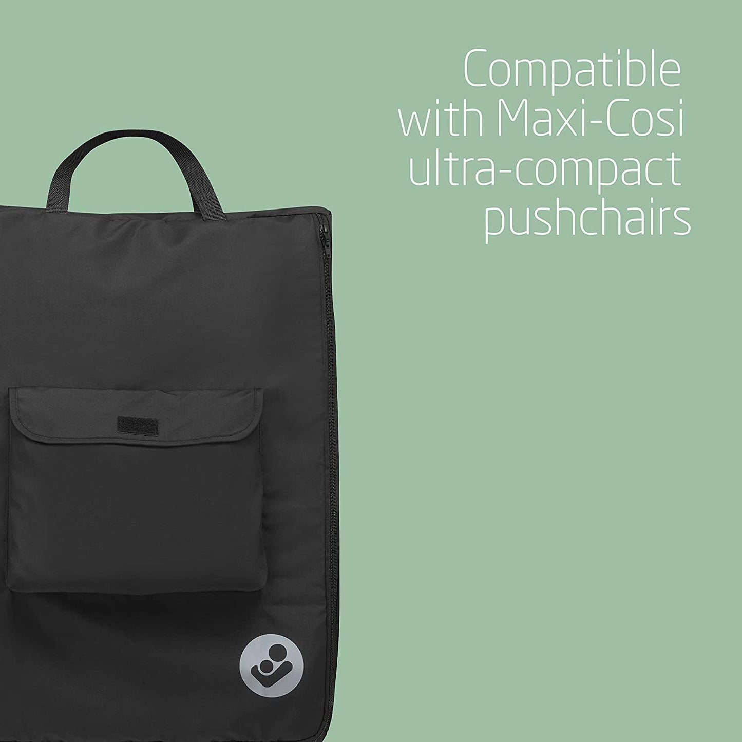 Maxi-Cosi Ultra-Compact Travel Bag – Stroller & Buggy Carry Bag, Black (67×45×28 cm)