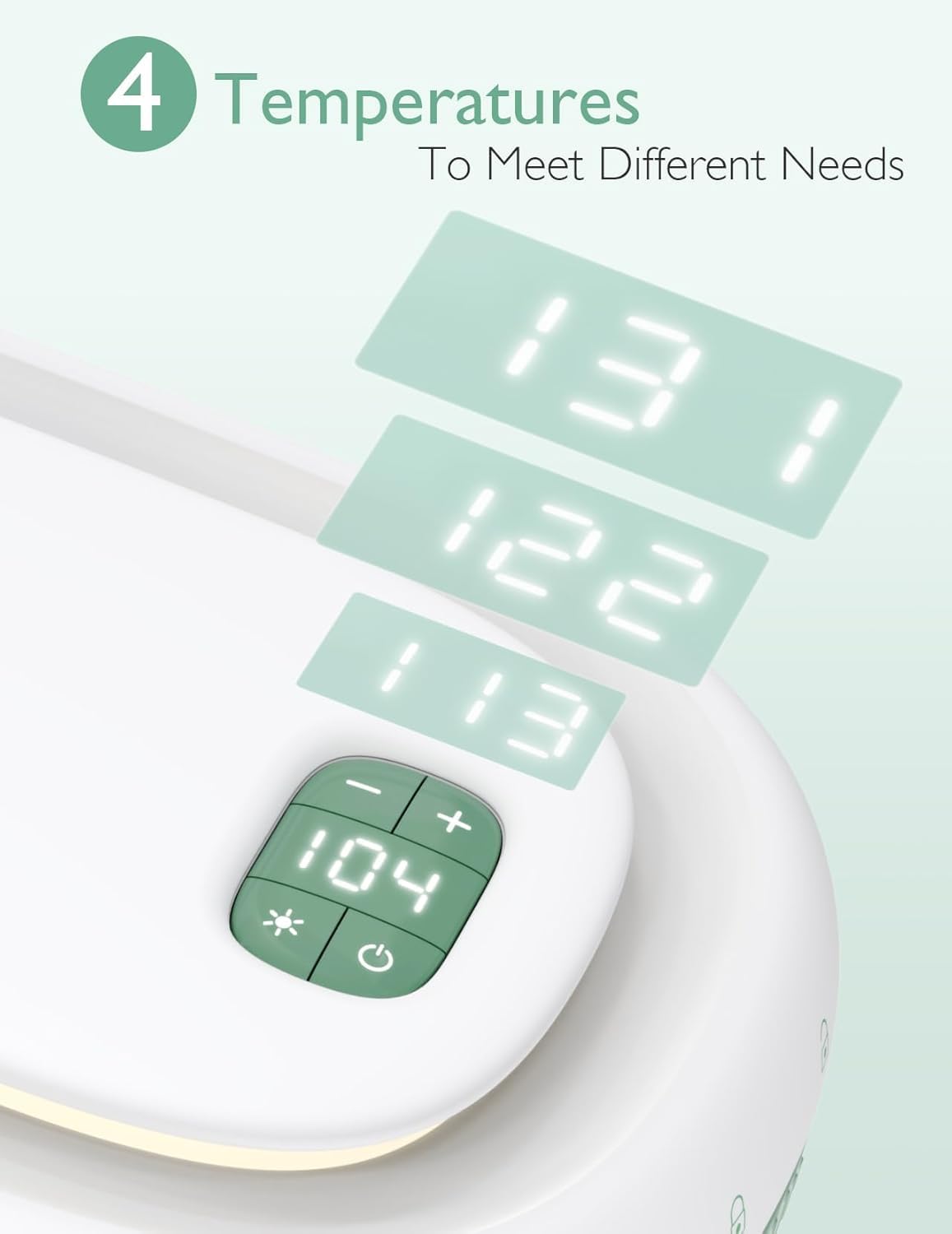 Momcozy Baby Wipe Warmer | Fast & Even Heating, Large Capacity, 4 Temp Settings, Night Light