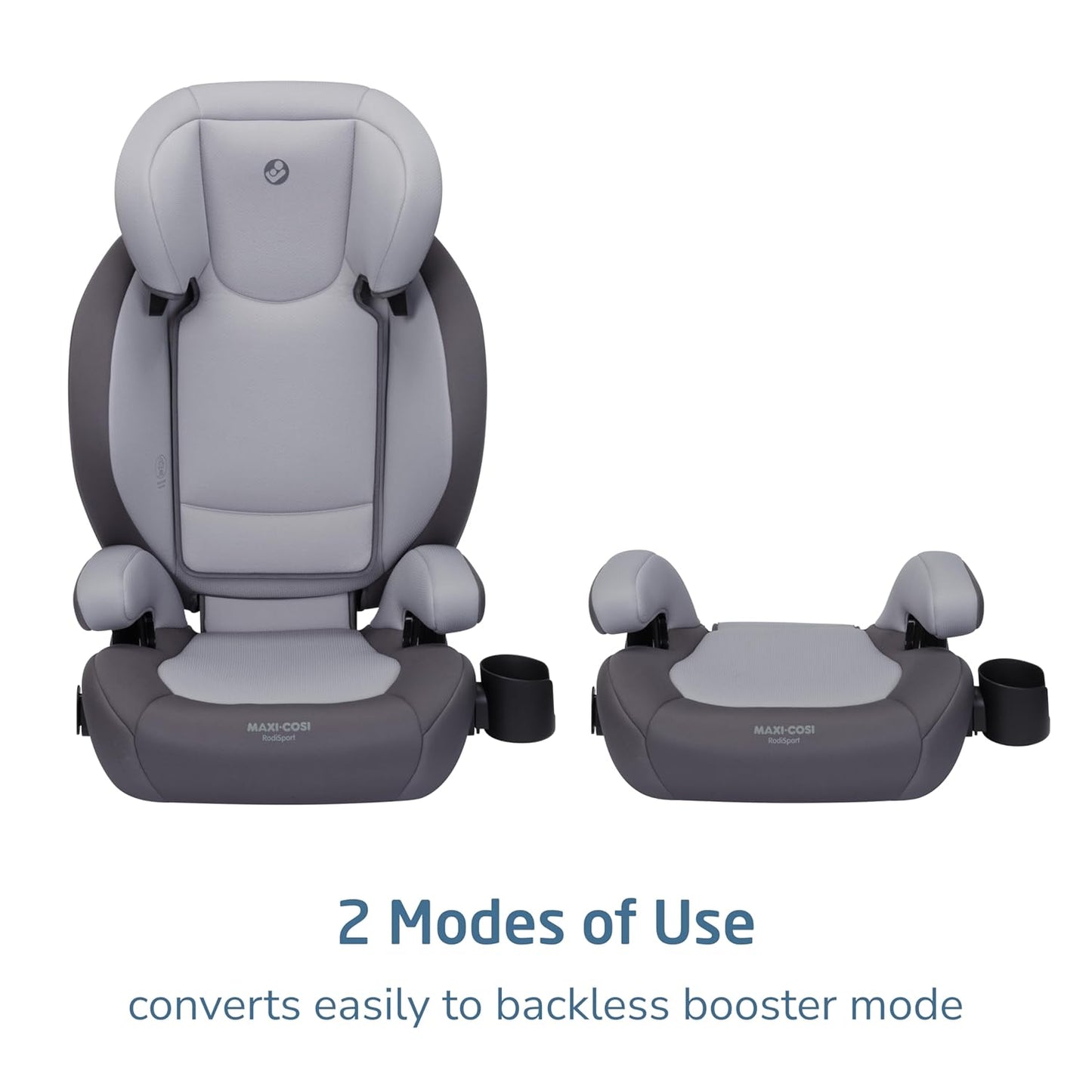Maxi-Cosi RodiSport Kids Booster Seat – High-Back & Backless, Easy Latch System