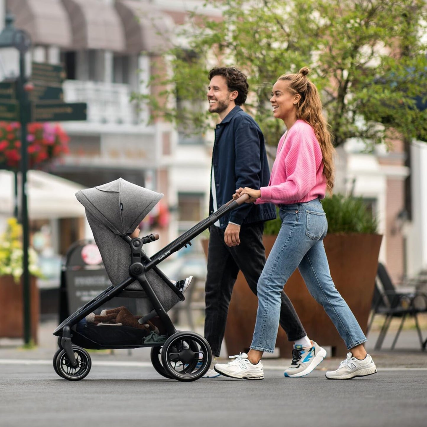 Maxi-Cosi Zelia S Trio – Compact 3-in-1 Pram & Car Seat System,