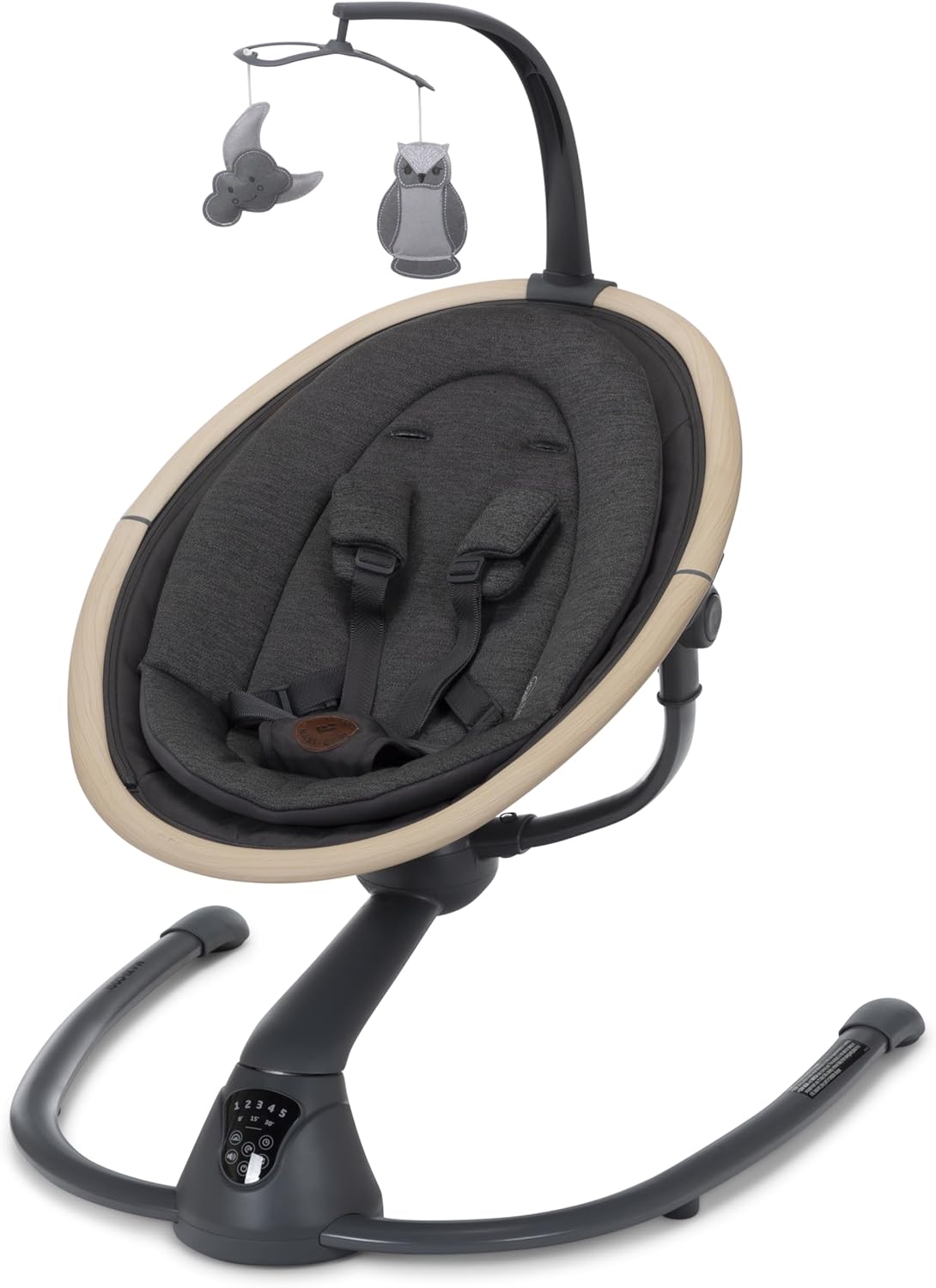 Maxi-Cosi Cassia Smart Portable Baby Swing | 360° Rotation, Music, Lightweight