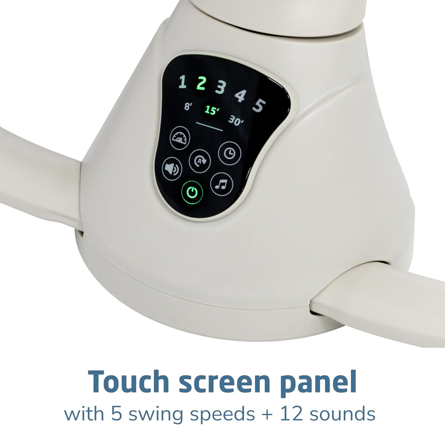 Maxi-Cosi Cassia Smart Portable Baby Swing | 360° Rotation, Music, Lightweight