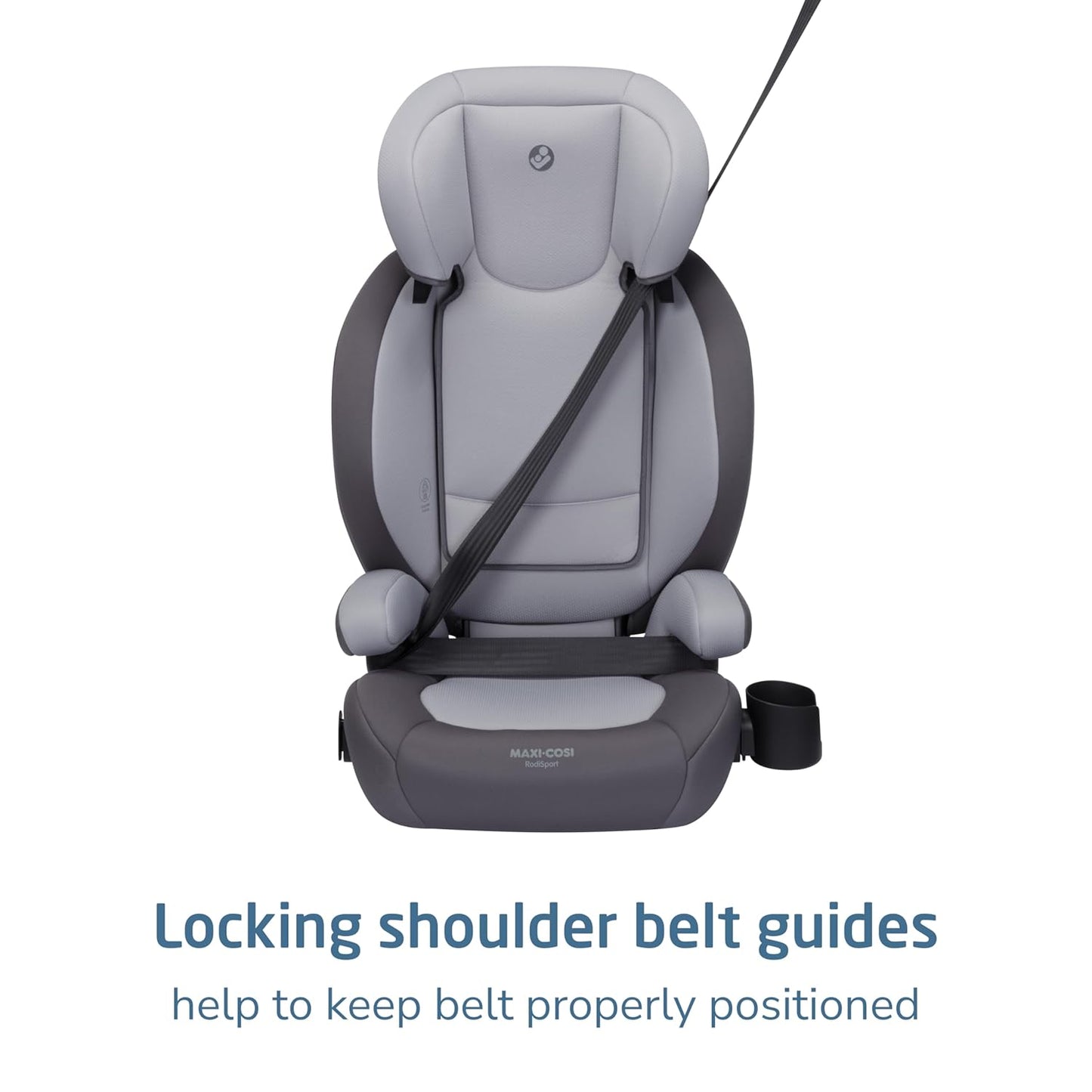 Maxi-Cosi RodiSport Kids Booster Seat – High-Back & Backless, Easy Latch System