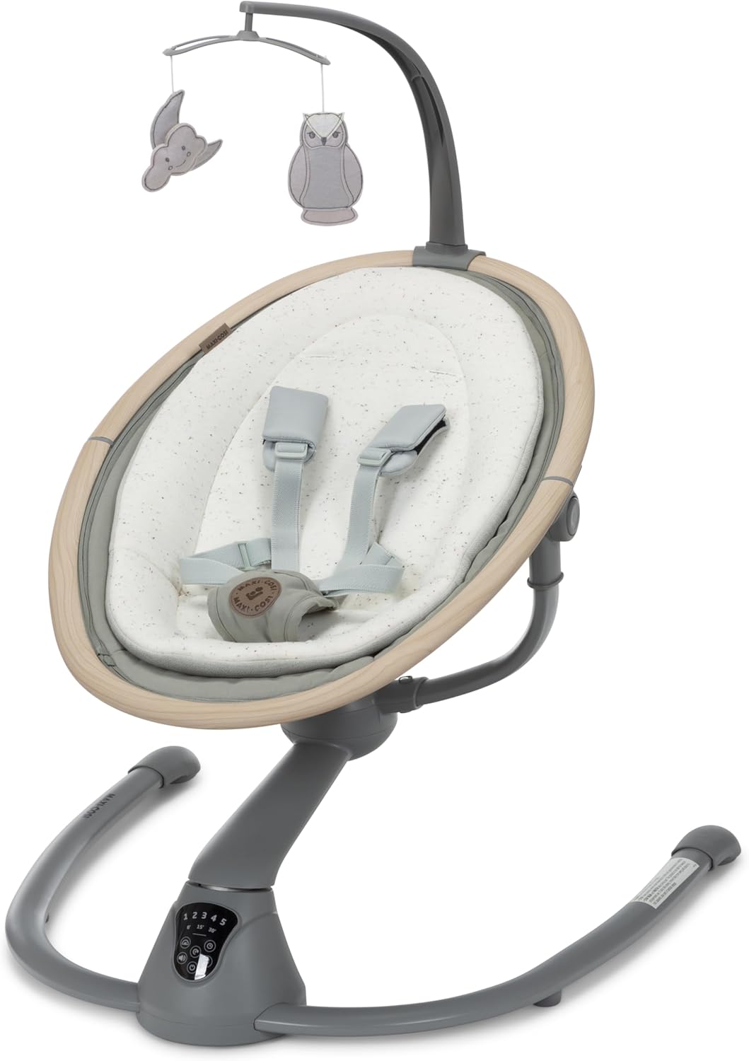 Maxi-Cosi Cassia Smart Portable Baby Swing | 360° Rotation, Music, Lightweight